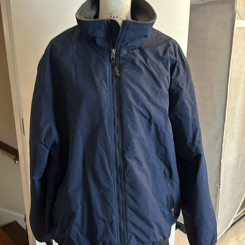 LL Bean mens Navy Winter Jacket XXL REG - Picture 2 of 14